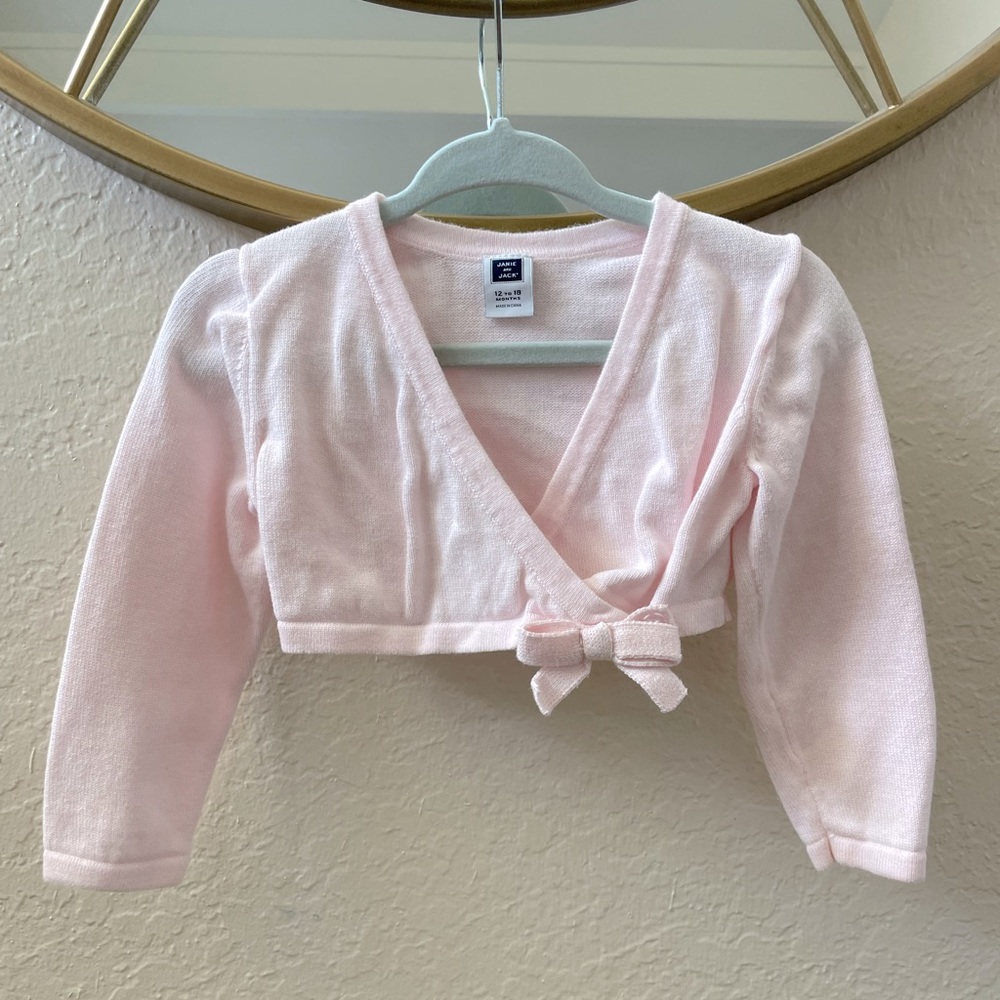 Janie and Jack Baby Girl Wrap Sweater